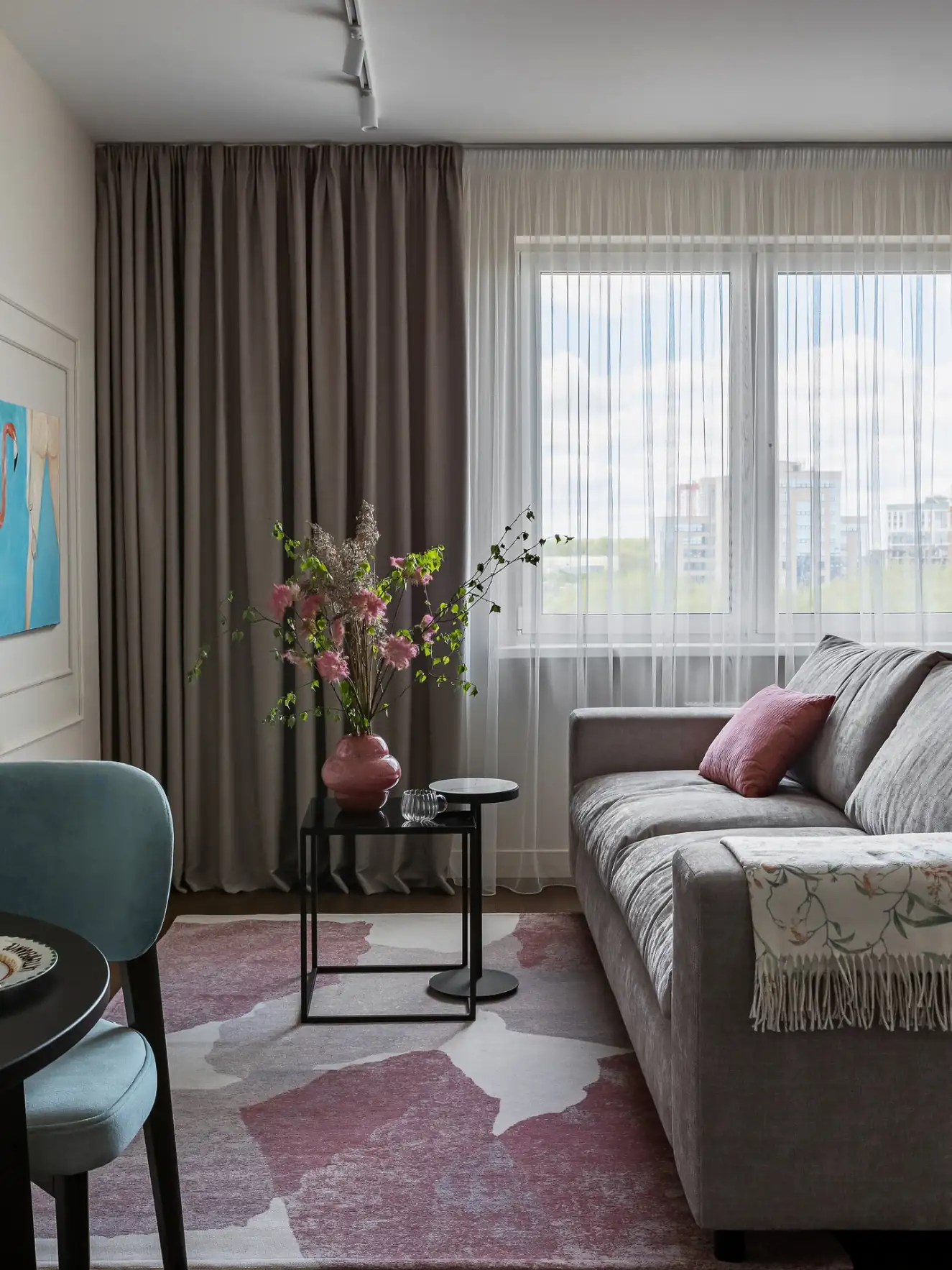 Fotogén 50 m2-es lakás modern klasszikus stílusban