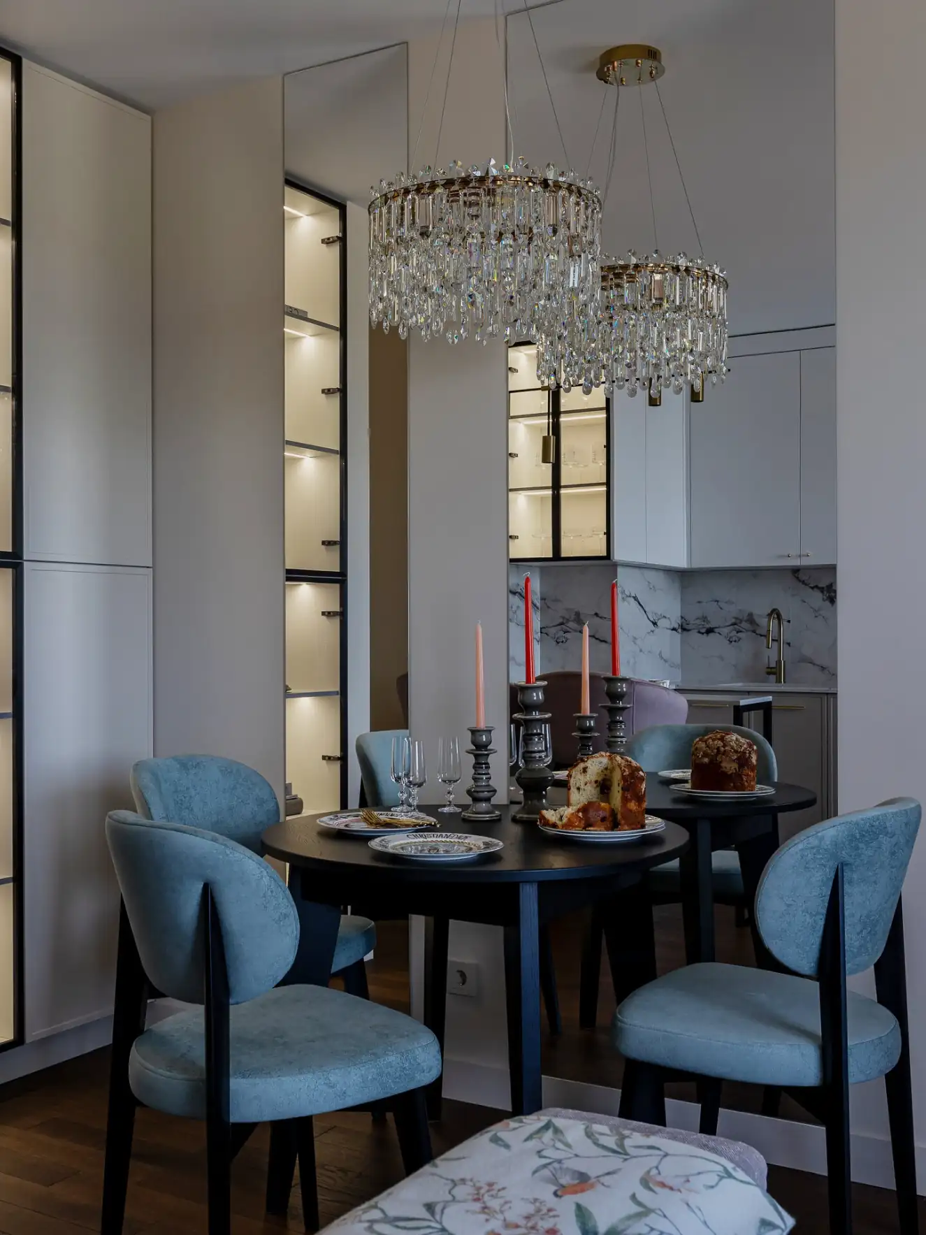 Fotogén 50 m2-es lakás modern klasszikus stílusban