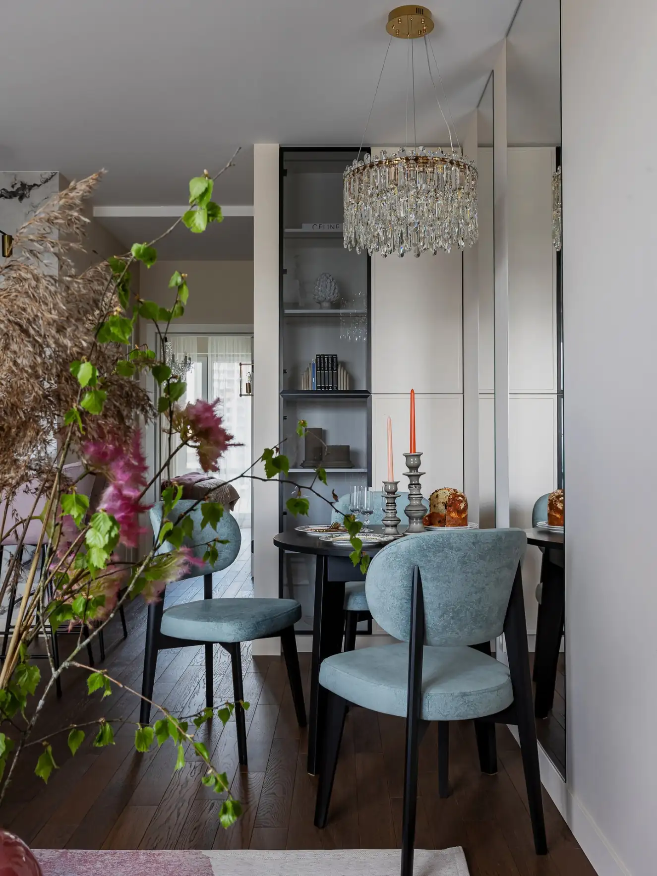 Fotogén 50 m2-es lakás modern klasszikus stílusban