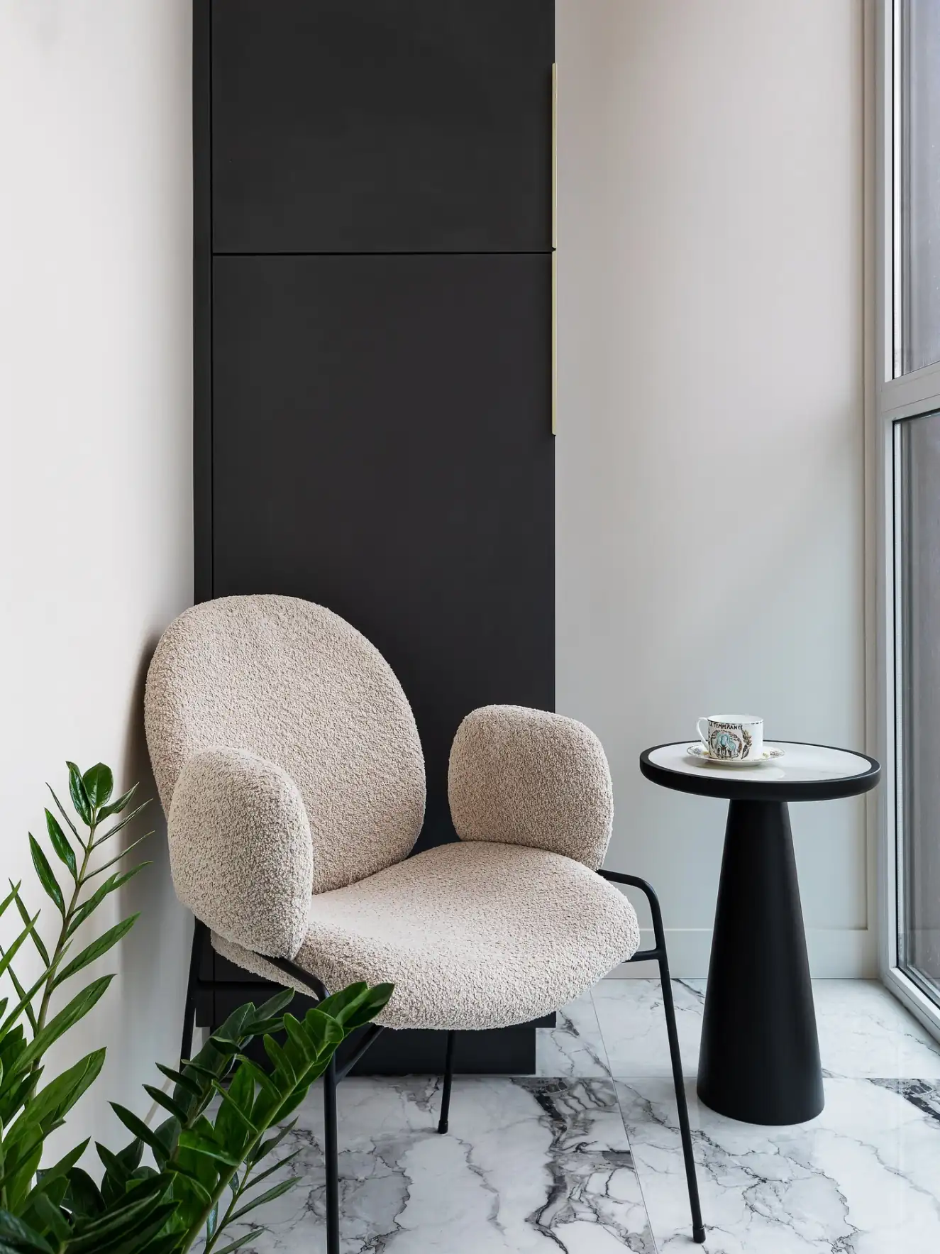 Fotogén 50 m2-es lakás modern klasszikus stílusban