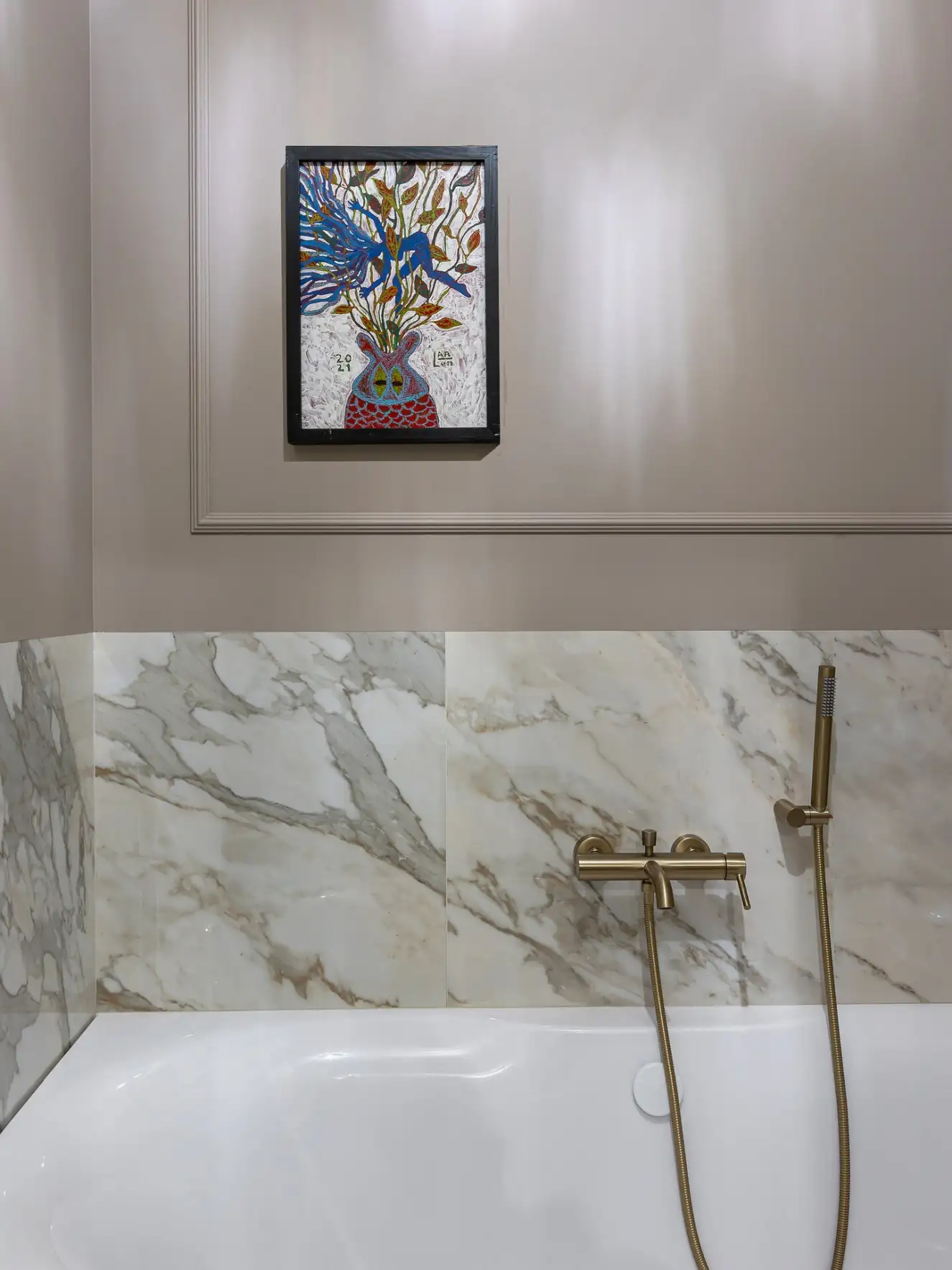 Fotogén 50 m2-es lakás modern klasszikus stílusban