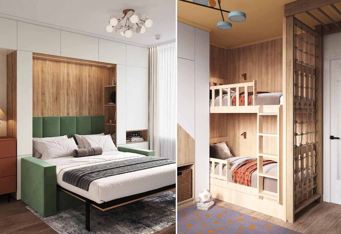 Így fért el a kétgyermekes család 54 m2-en, sok tárolóhellyel