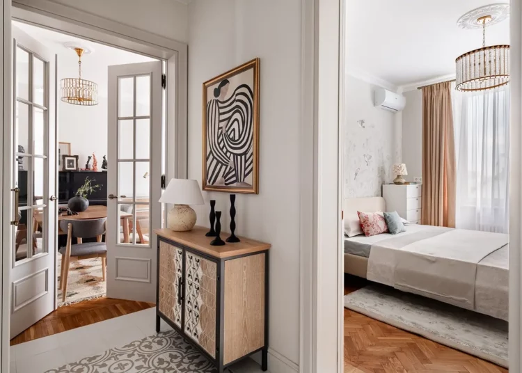 Finoman retró hangulatú lakás szép részletekkel, modern kényelemmel