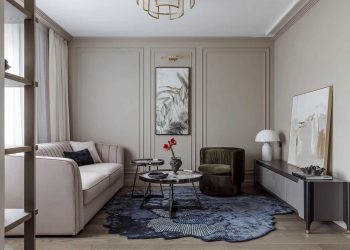 Időtálló és finom luxust sugárzó enteriőr társasházi lakásban