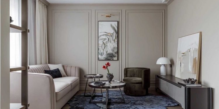 Időtálló és finom luxust sugárzó enteriőr társasházi lakásban