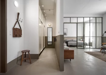 Praktikum és stílus találkozása egy indusztriális legénylakásban