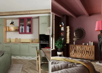 Izgalmasan berendezett, 49 m2-es otthon egy fiatal házaspárnak