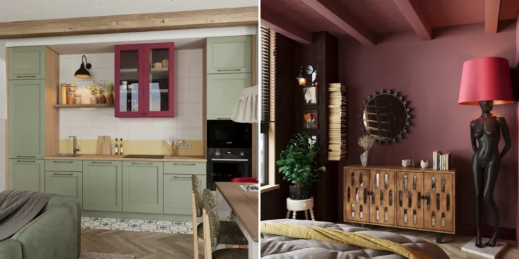 Izgalmasan berendezett, 49 m2-es otthon egy fiatal házaspárnak