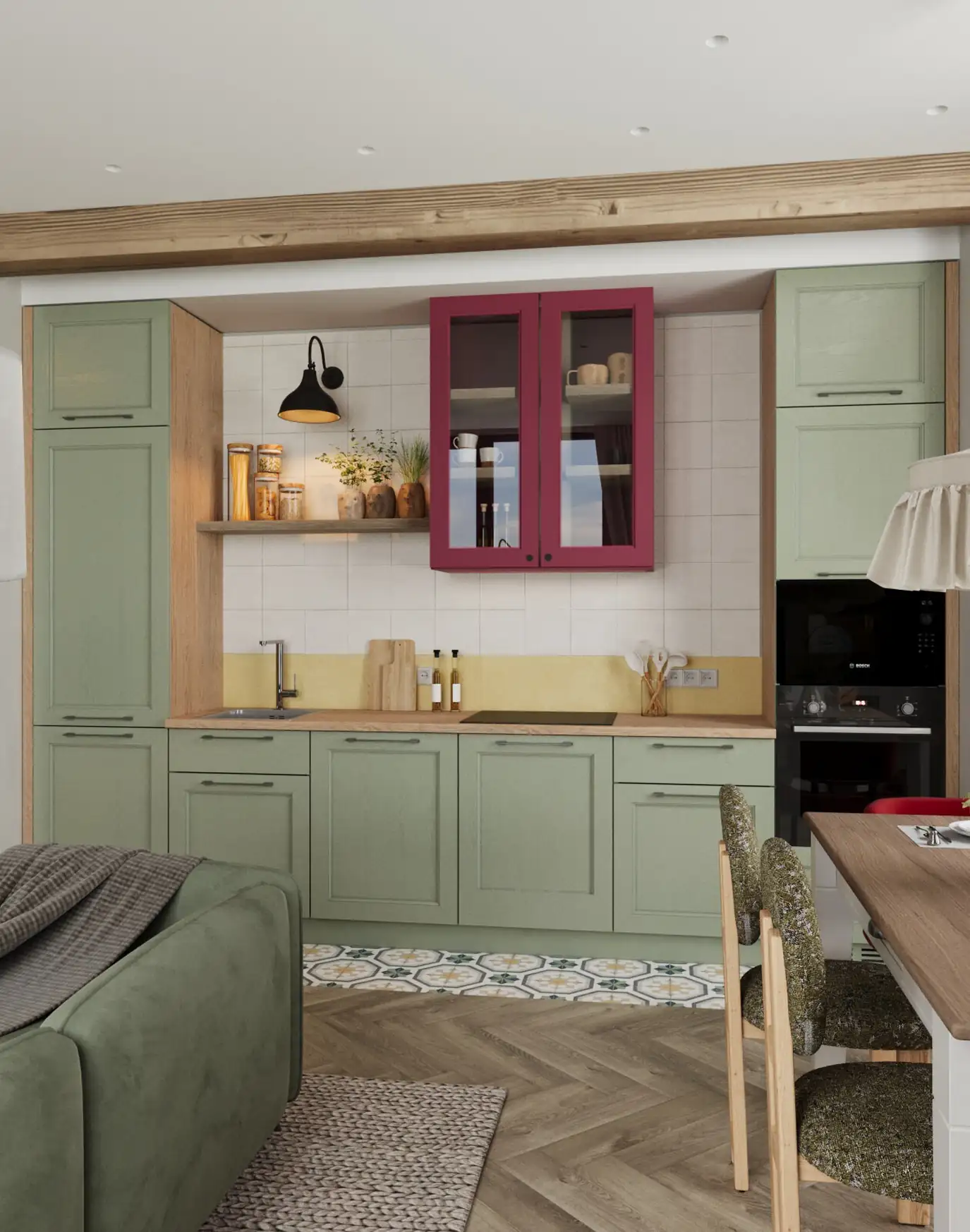 Izgalmasan berendezett, 49 m2-es otthon egy fiatal házaspárnak