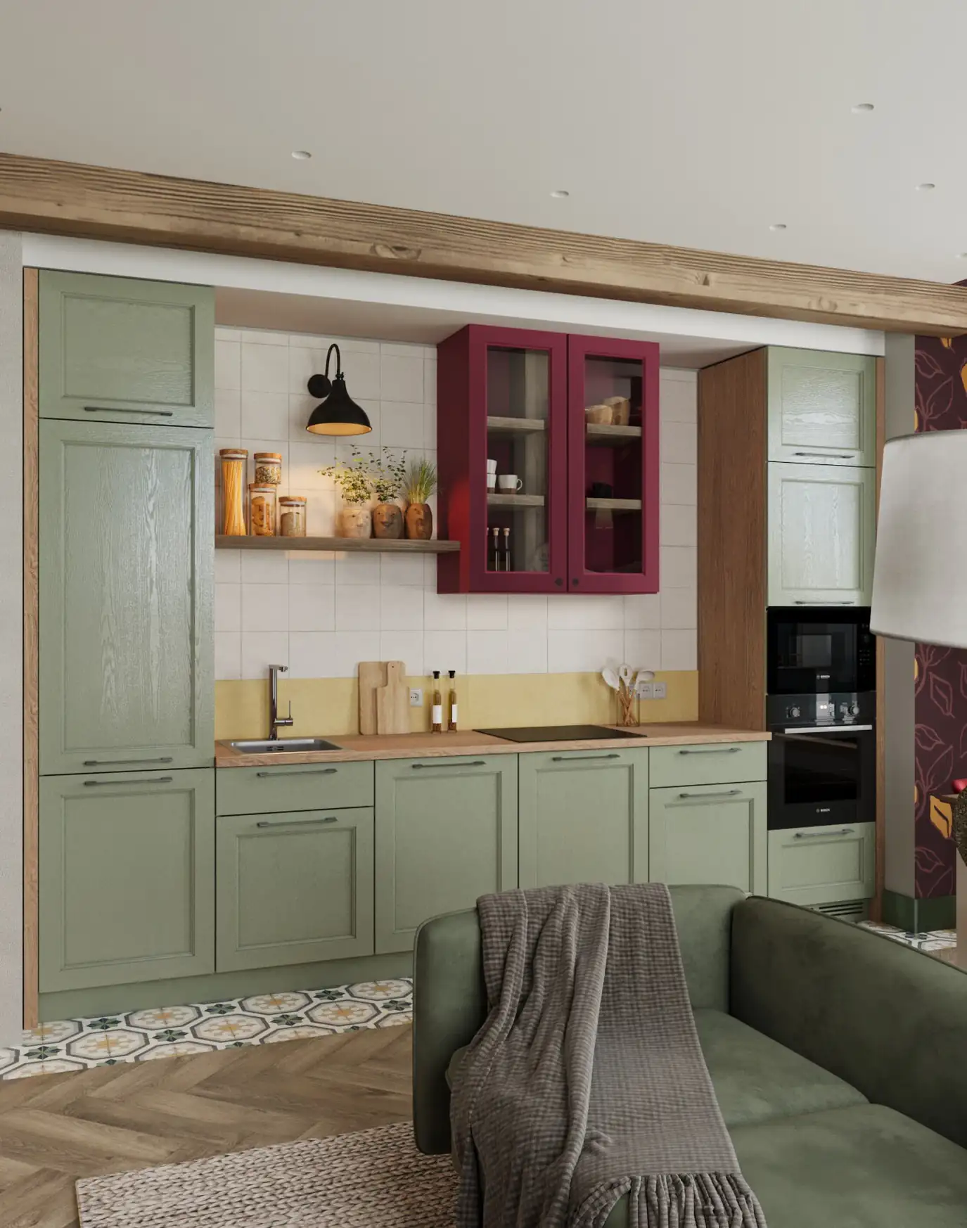 Izgalmasan berendezett, 49 m2-es otthon egy fiatal házaspárnak