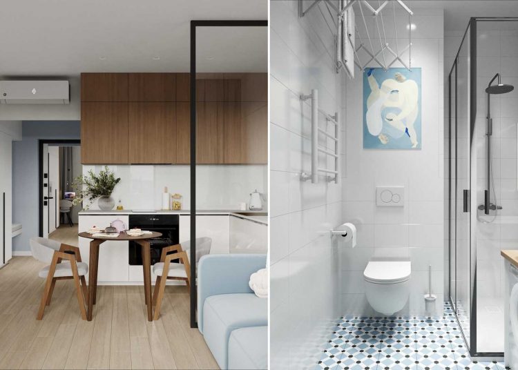 26 m2-en leválasztott hálórész, dolgozósarok és könnyed színkezelés