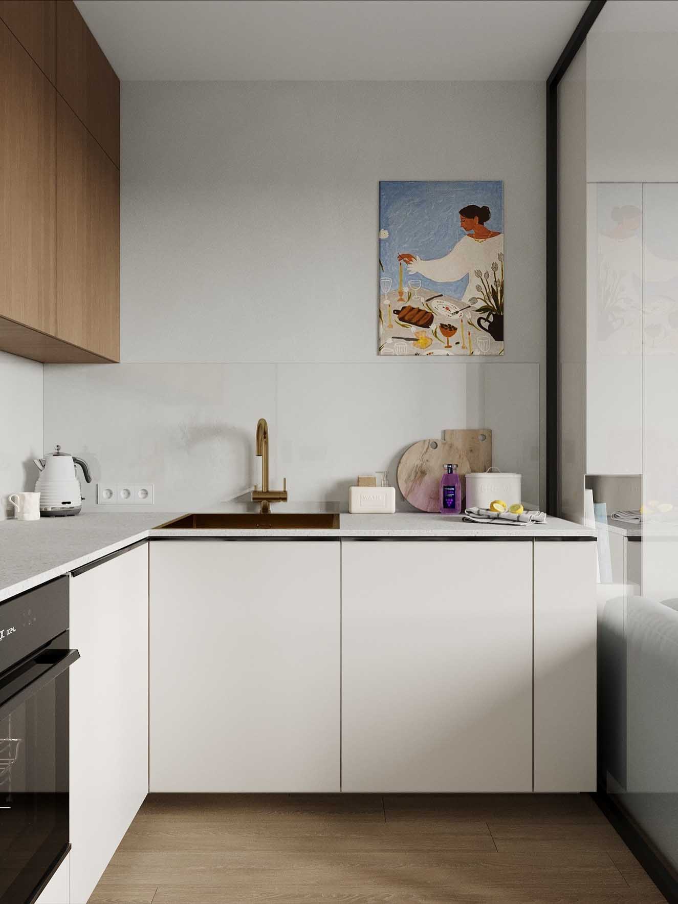 26 m2-en leválasztott hálórész, dolgozósarok és könnyed színkezelés