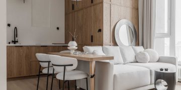 Legénylakás Japandi stílusban