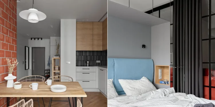 Modern kislakás dizájn ésszerű költségkeretek között