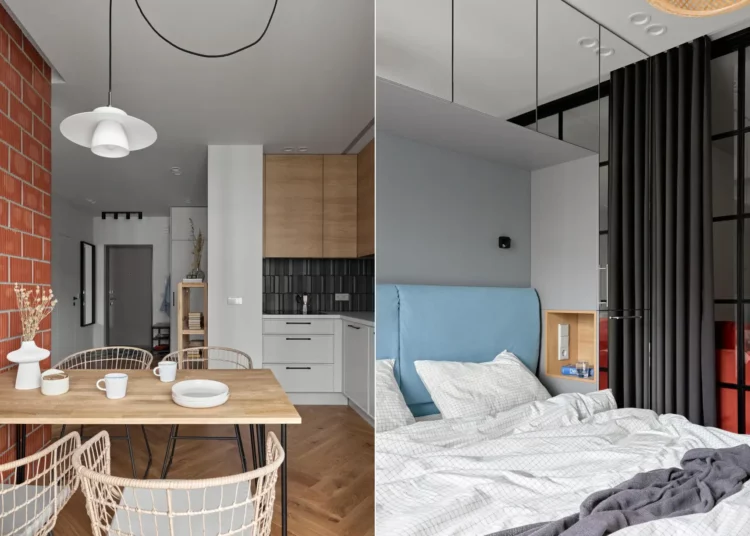Modern kislakás dizájn ésszerű költségkeretek között