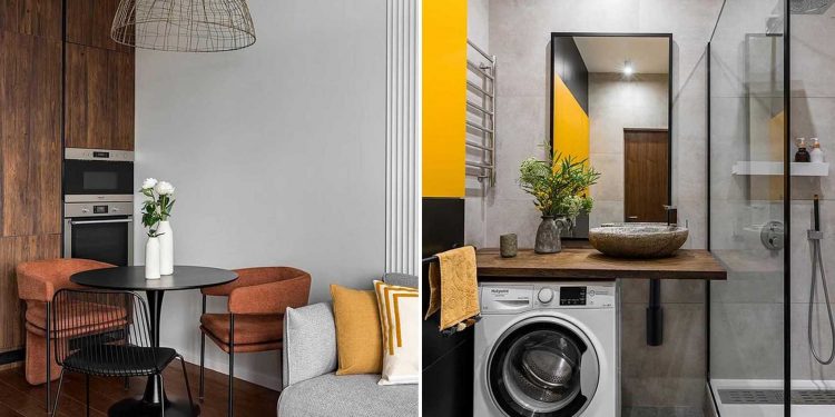 Öt funkcionális zóna egy profin berendezett kislakásban