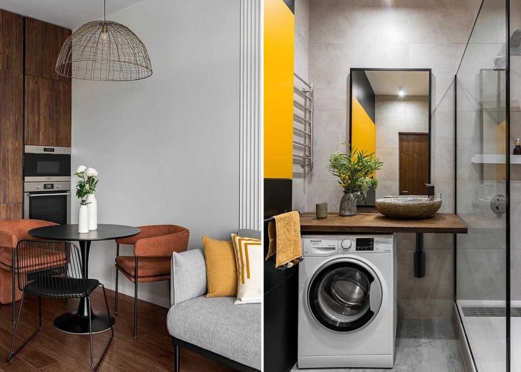 Öt funkcionális zóna egy profin berendezett kislakásban