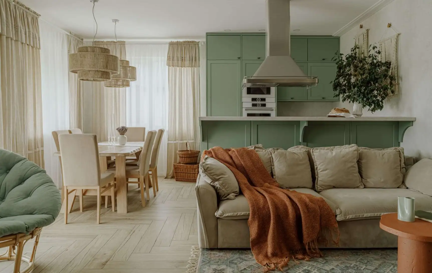 Szülők vidéki háza: otthonos öko-stílus és vintage