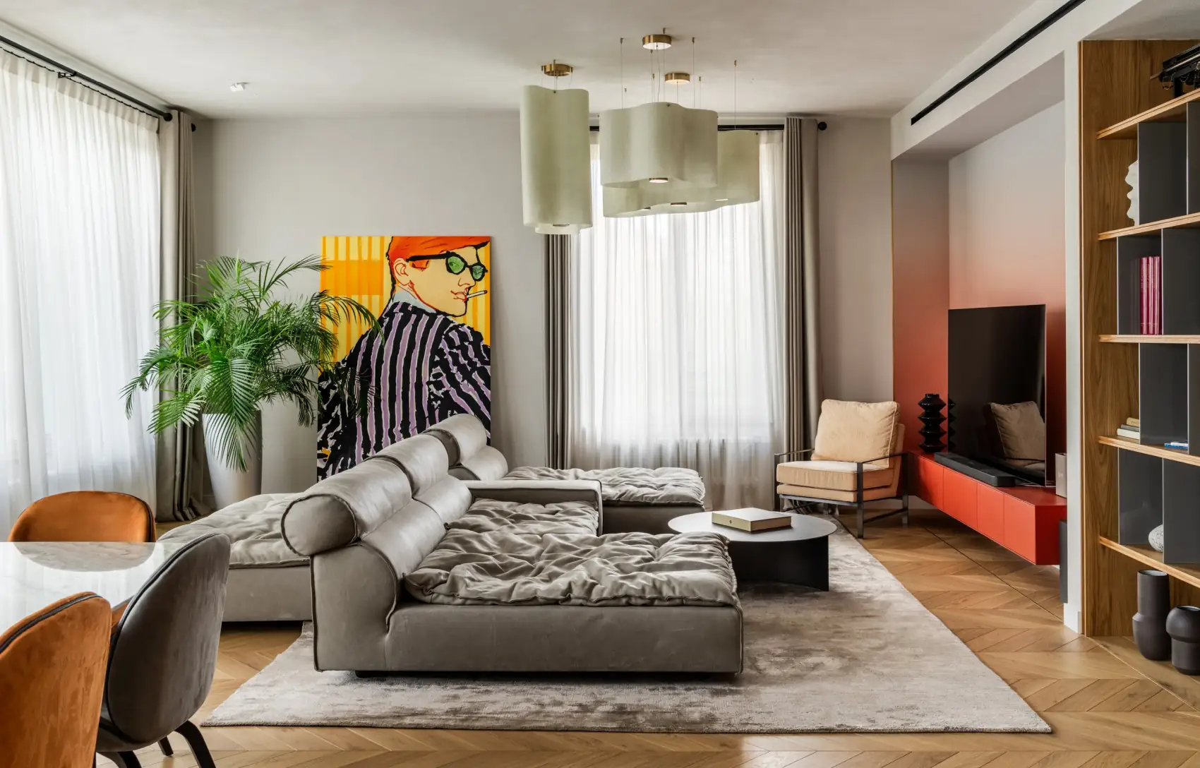 A sztereotípiákon túl: ilyen egy színes, otthonos férfi lakás