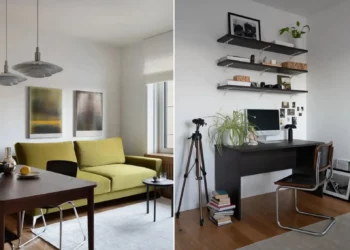 Fehér falak, vintage és bakelit lemez gyűjtemény