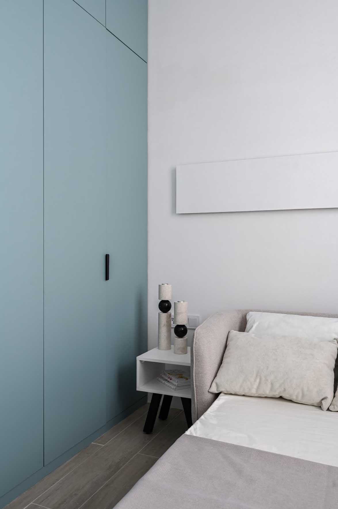 Vagány narancs konyha és minimalizmus 50 m2-en