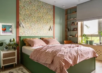 Színes és vidám lakberendezési projekt, lágy country stílus