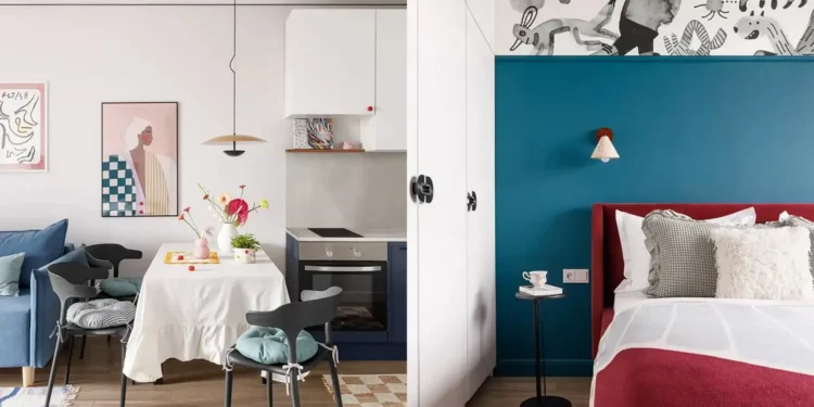 „Cukorka” enteriőr: Hogyan alakult át a fiatal nő 42 m2-es lakása színes otthonná?