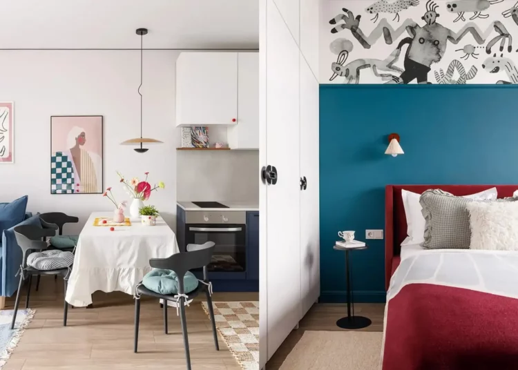 „Cukorka” enteriőr: Hogyan alakult át a fiatal nő 42 m2-es lakása színes otthonná?