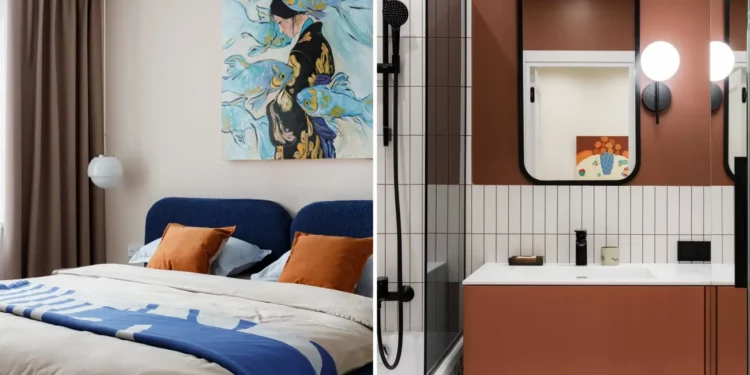 Amerikai konyhás lakás átalakítása fiatal nőnek, 51 m2