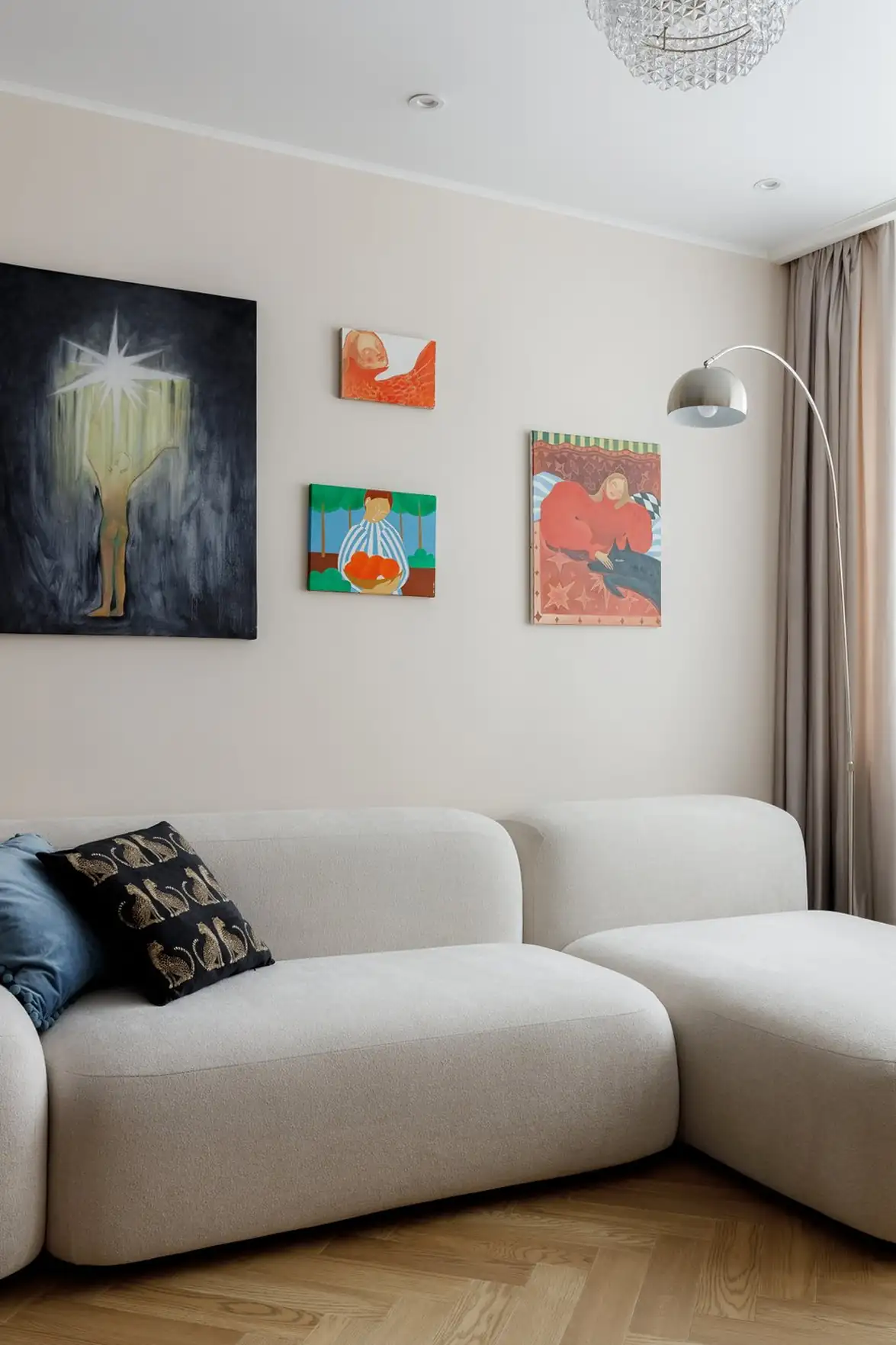 Amerikai konyhás lakás átalakítása fiatal nőnek, 51 m2