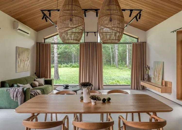 Modern skandináv minimalizmus finom japán esztétikai elemekkel ötvözve