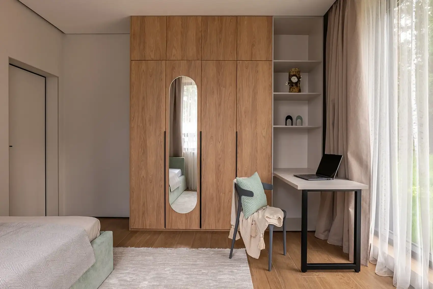 Modern skandináv minimalizmus finom japán esztétikai elemekkel ötvözve