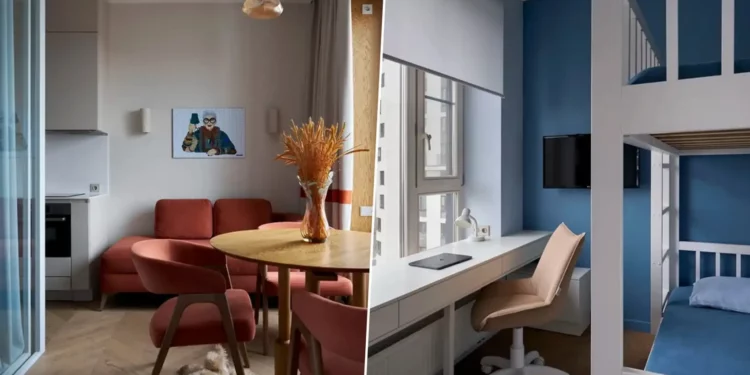 Egyszobásból majdnem háromszobás elrendezés 36 m2-en