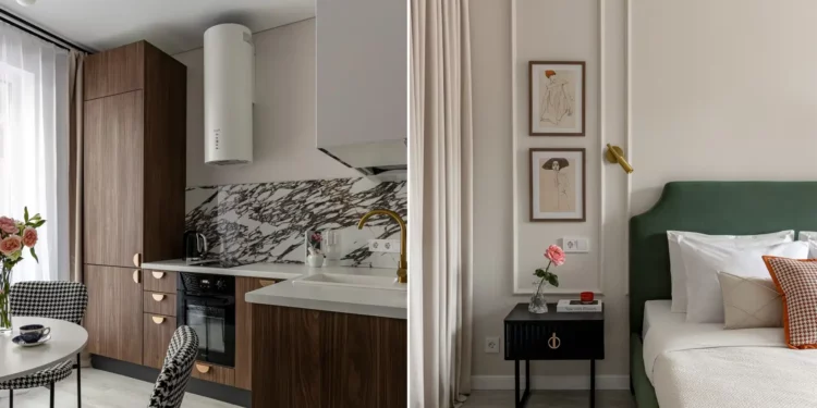 Finoman elegáns otthon egyedül élő hölgynek