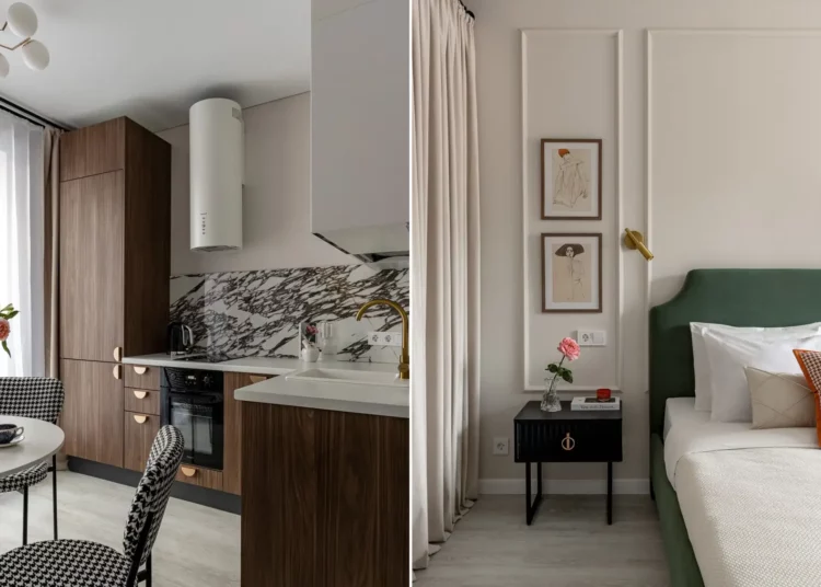 Finoman elegáns otthon egyedül élő hölgynek