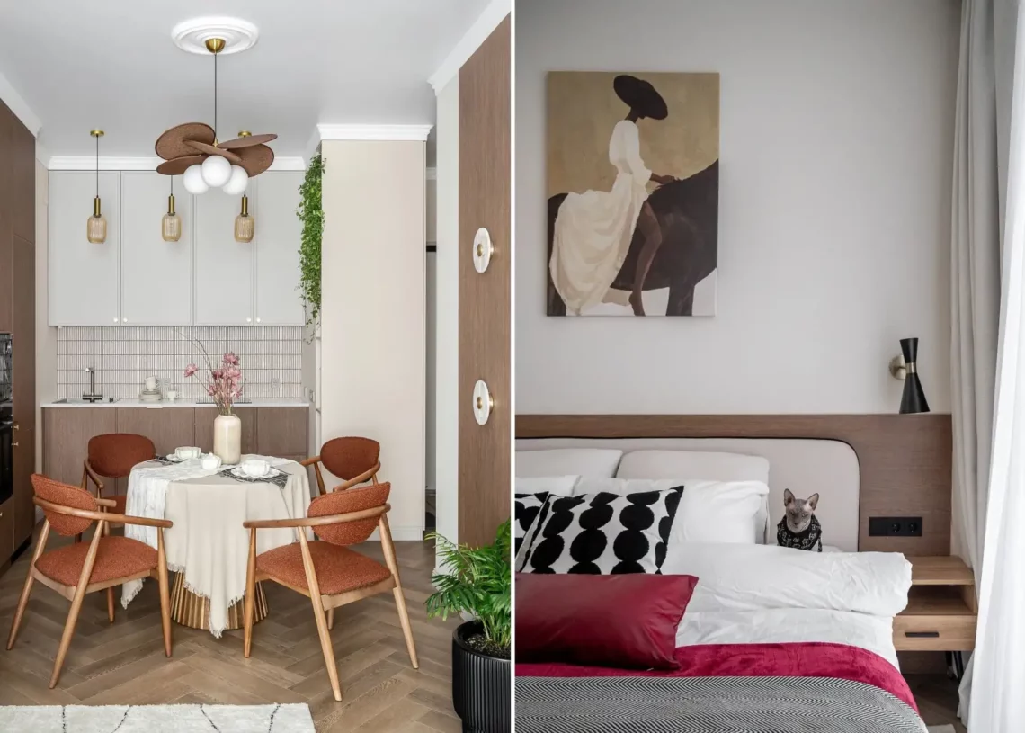 Izgalmas bézs színekkel felturbózva 40 m2-en