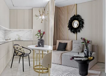 Sok fény és lágy ívek, elegancia és otthonosság kis alapterületen