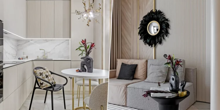 Sok fény és lágy ívek, elegancia és otthonosság kis alapterületen