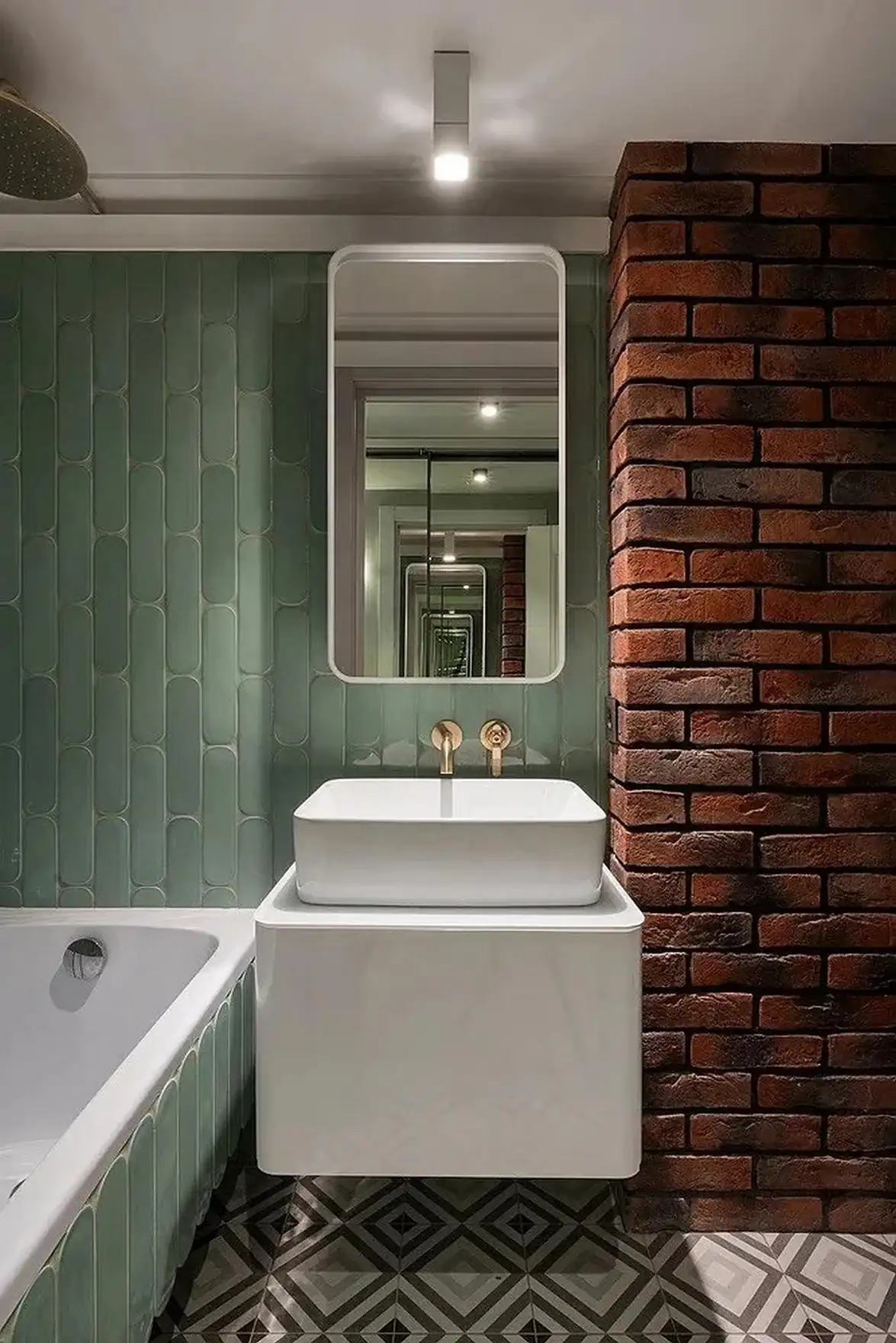 Retró rádió ihlette enteriőr, hálószoba a galérián