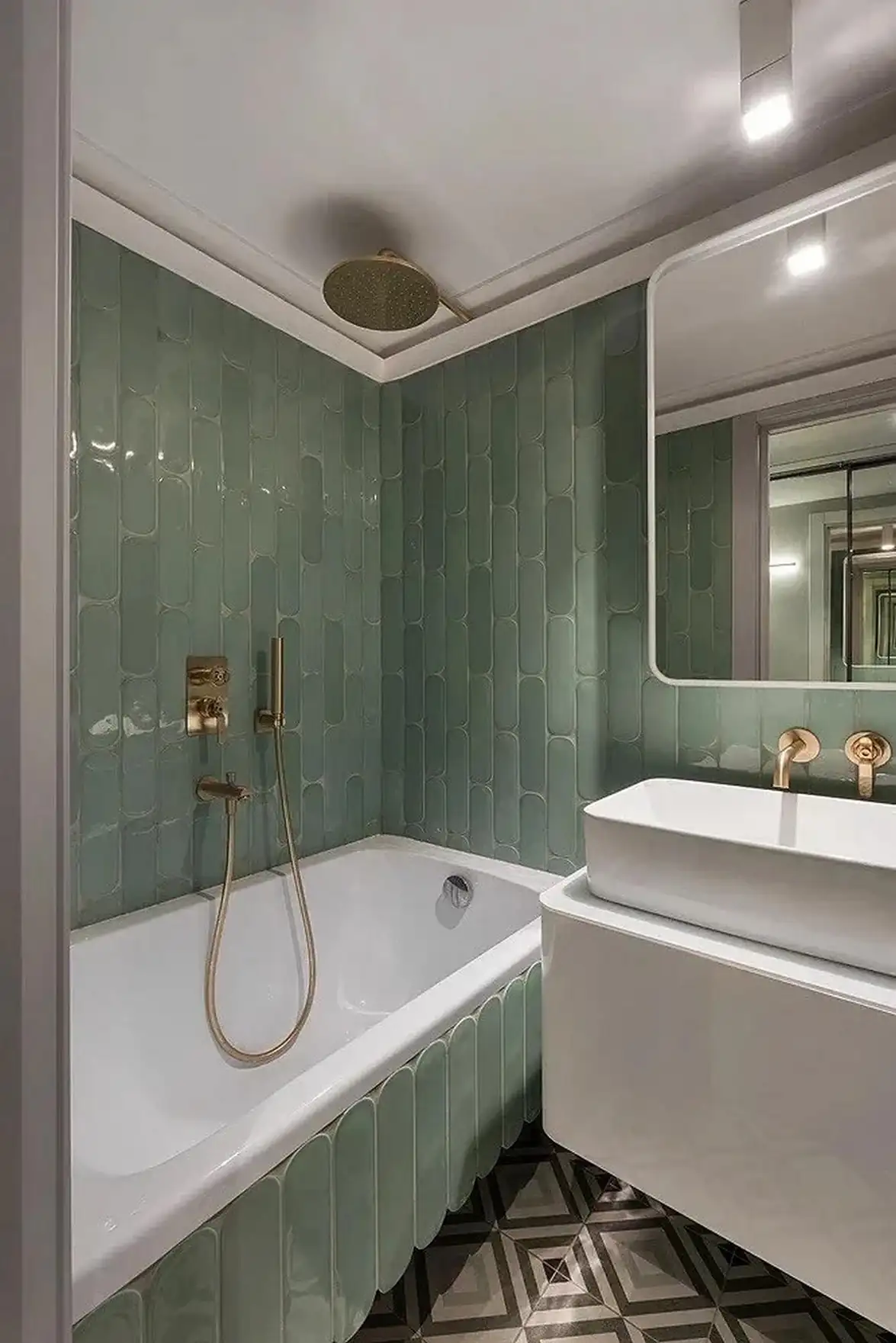 Retró rádió ihlette enteriőr, hálószoba a galérián