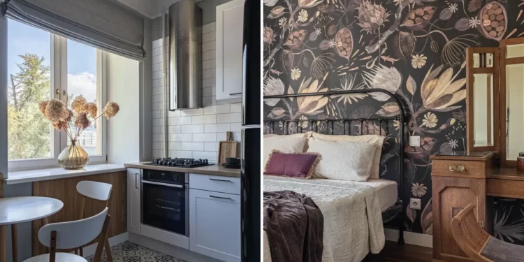 Retro hangulat férfi 70 m2-es lakásában