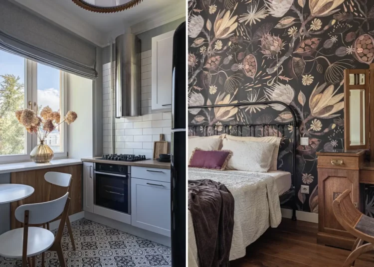 Retro hangulat férfi 70 m2-es lakásában