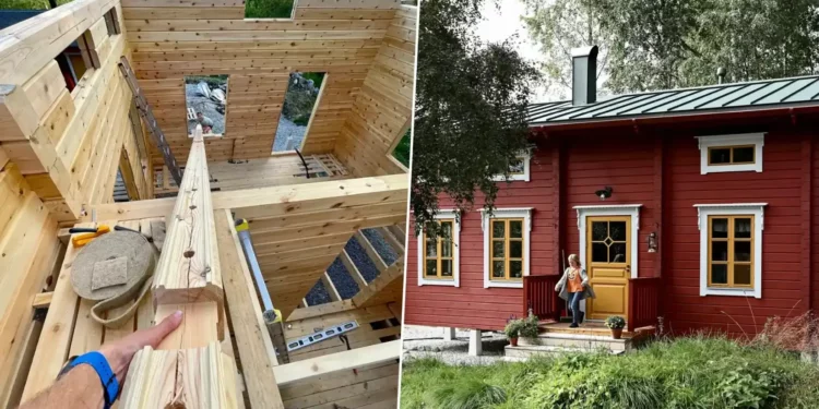 Saját kézzel épült, 50 m2-es ház, kevesebből mint egy városi lakás