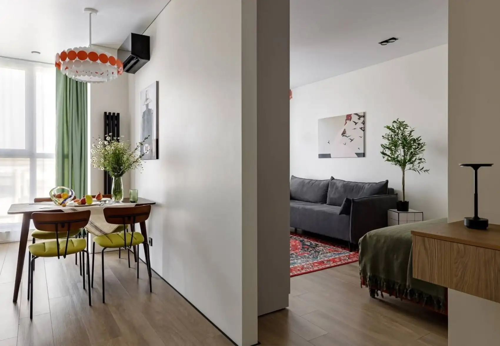 Vintage hangulatú kislakás berendezés