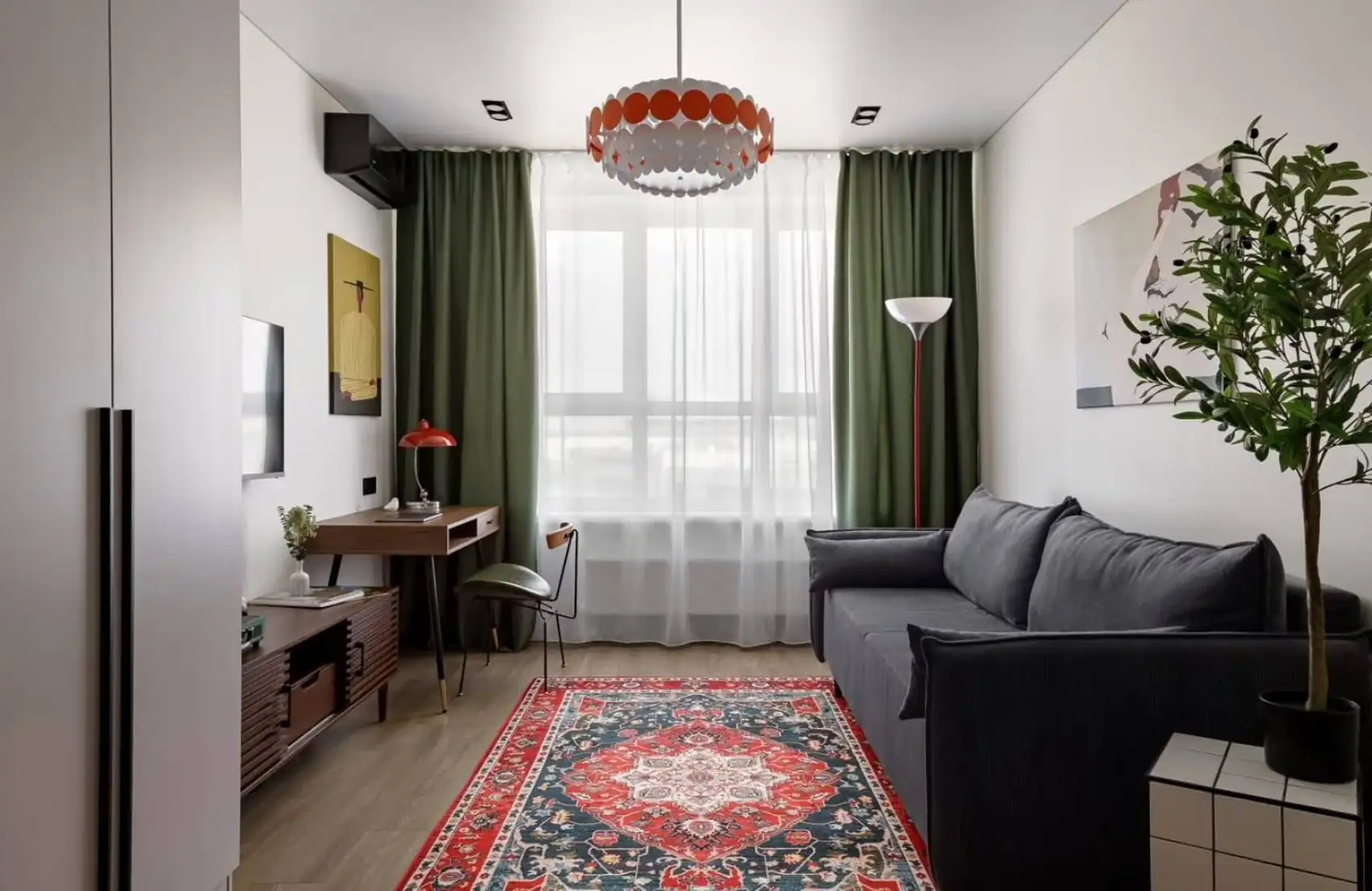 Vintage hangulatú kislakás berendezés