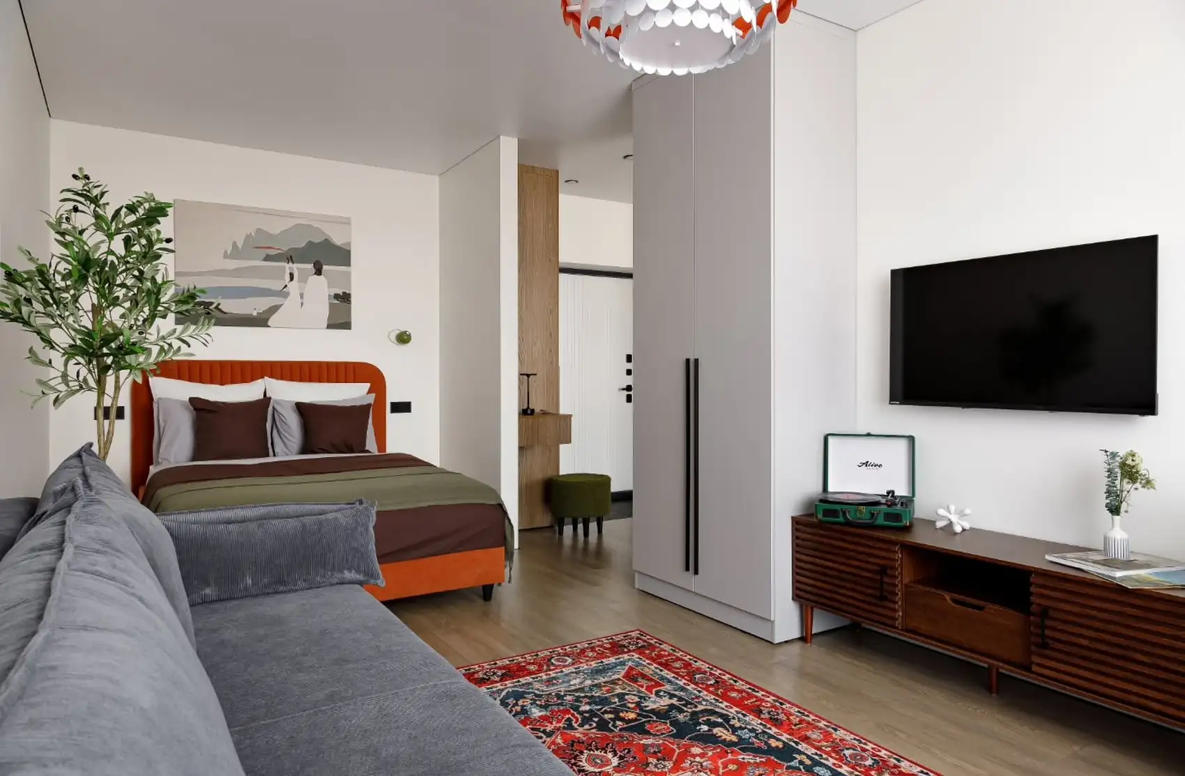 Vintage hangulatú kislakás berendezés