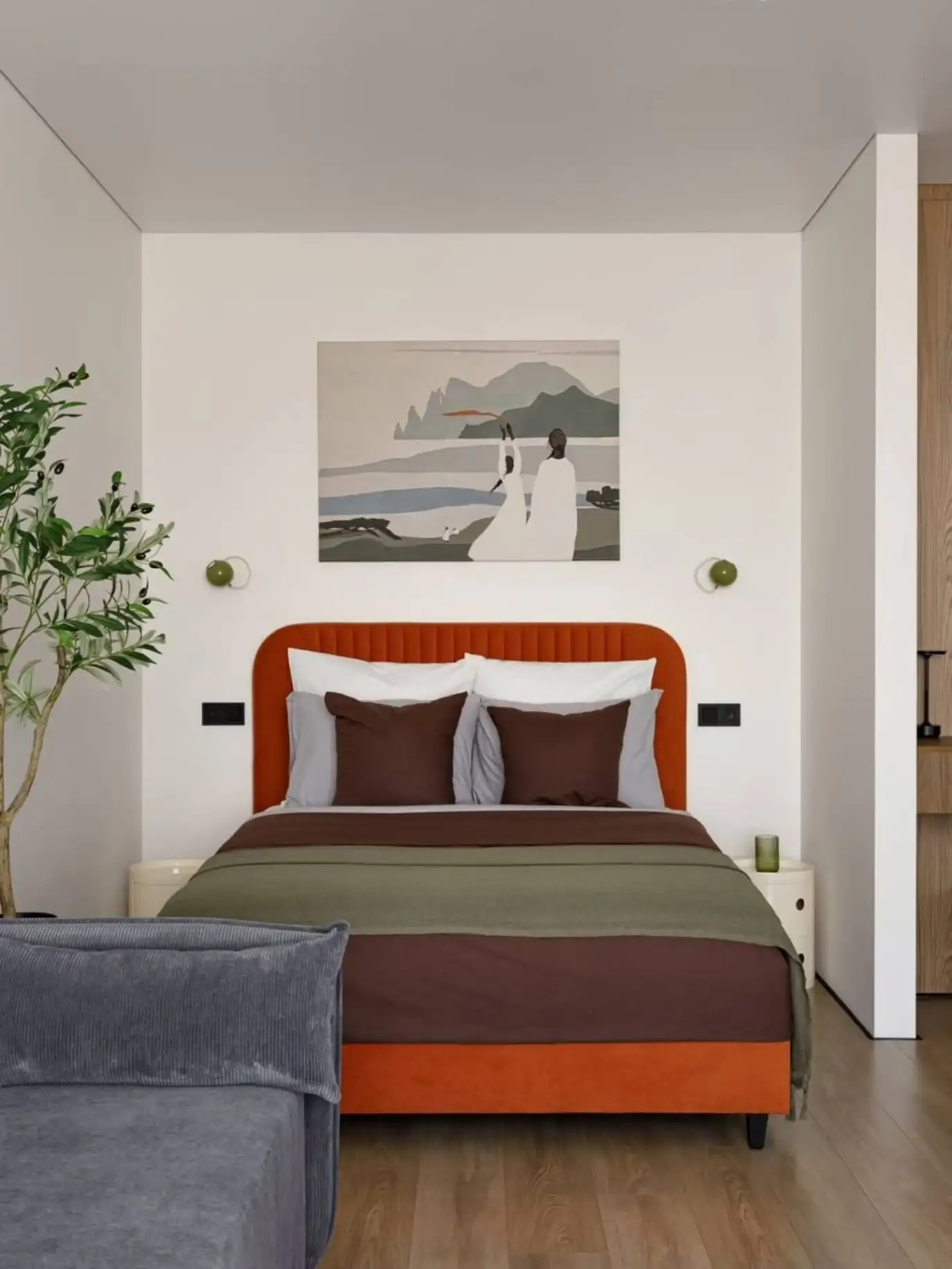 Vintage hangulatú kislakás berendezés