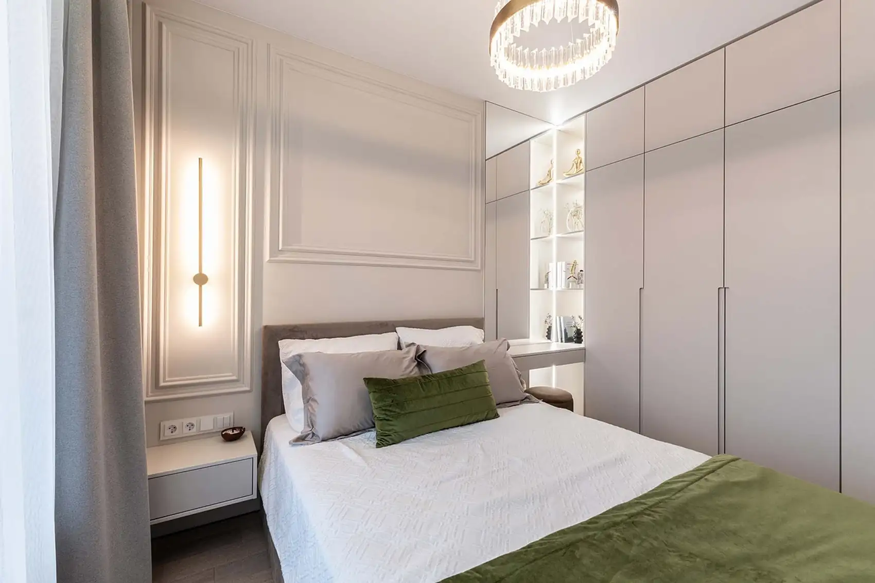Tejfehér kis lakás: stílusos és praktikus élettér új, 40 m2-es lakásban