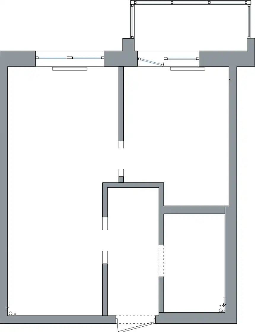 Tejfehér kis lakás: stílusos és praktikus élettér új, 40 m2-es lakásban