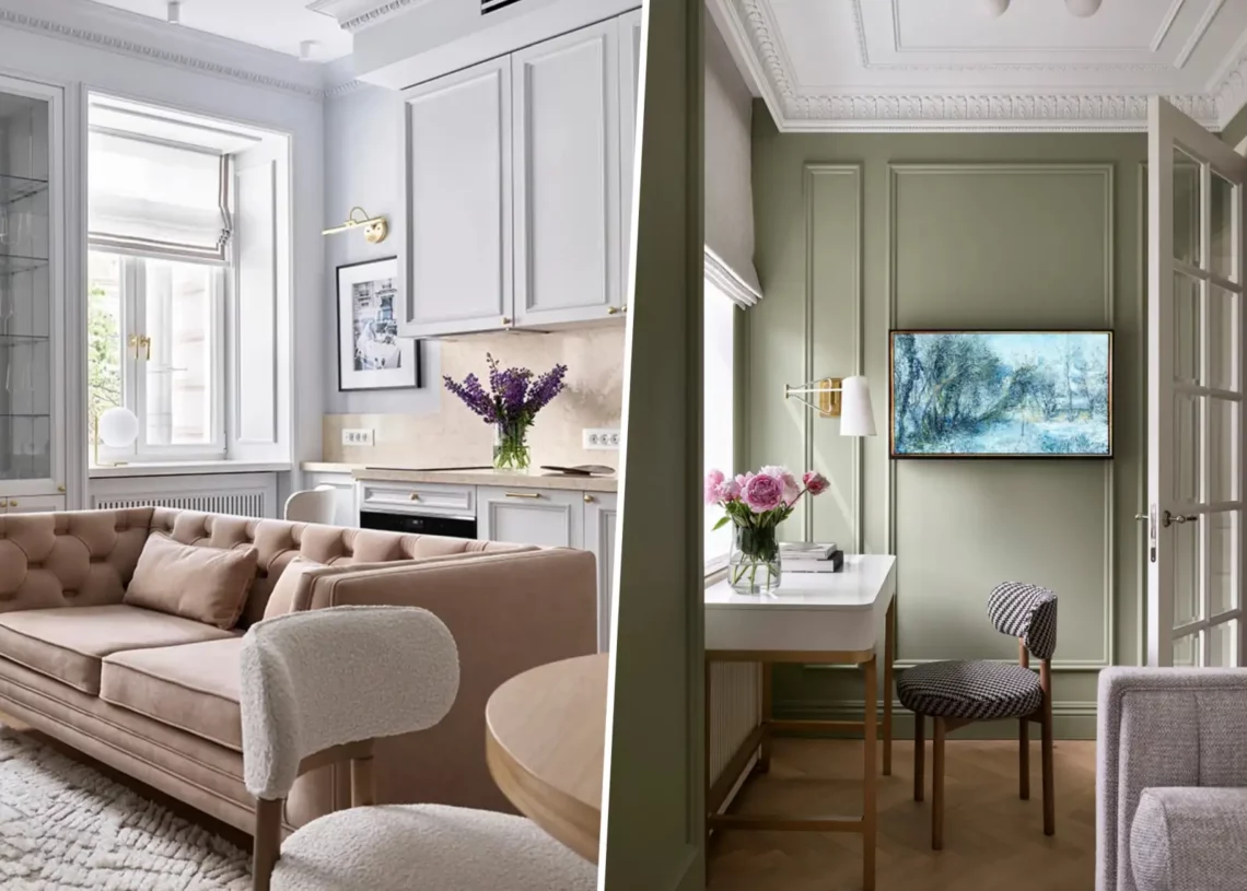 Ékszerdoboz lakás: fiatal hölgy modern klasszikus stílusú otthona, 52 m2